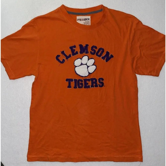 Pressbox Other - Vintage Clemson Tigers Shirt Mens Size Large‎ Distressed Y2K Heavyweight